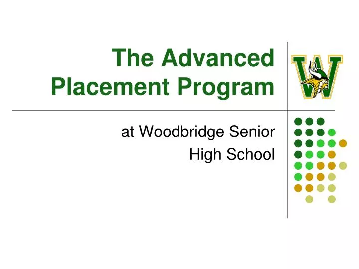 the advanced placement program