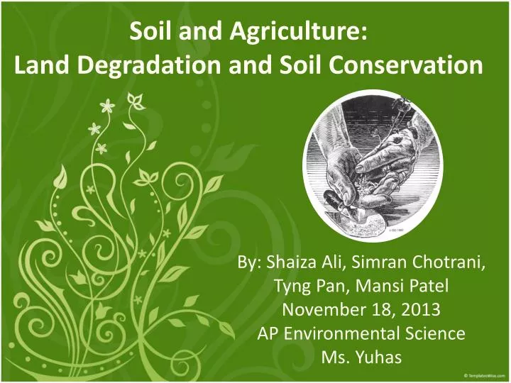 soil and agriculture land degradation and soil conservation