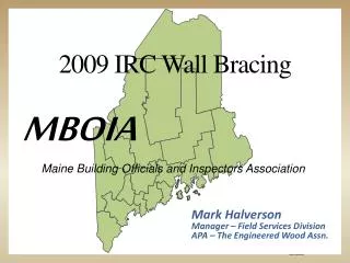 2009 IRC Wall Bracing