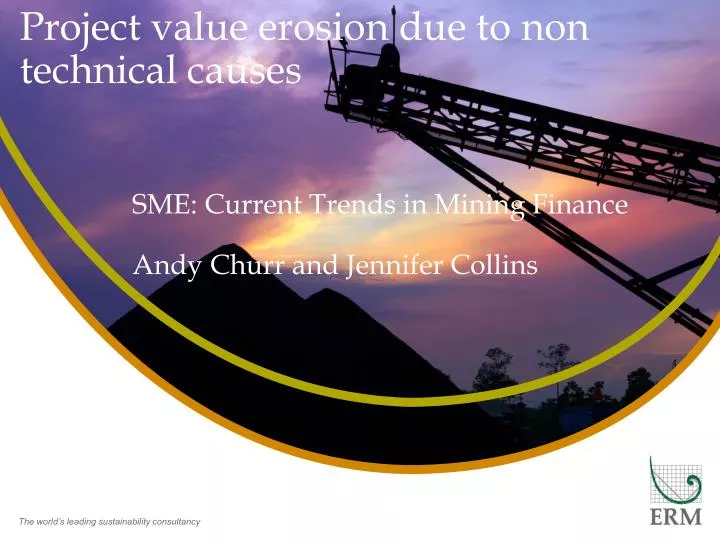 project value erosion due to non technical causes