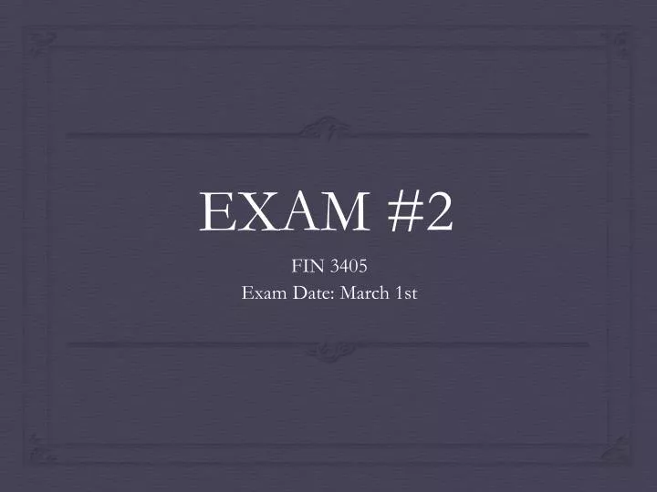 exam 2