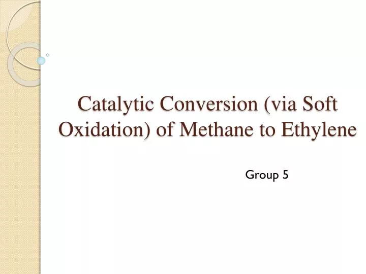 catalytic conversion via soft oxidation of methane to ethylene