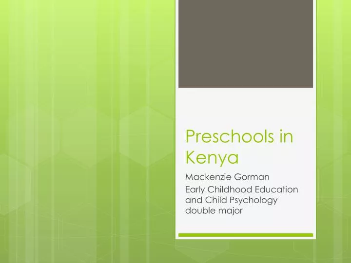 preschools in kenya