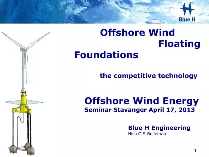 offshore wind floating foundations the competitive technology