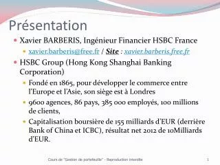 pr sentation