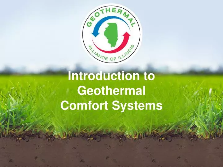 introduction to geothermal comfort systems