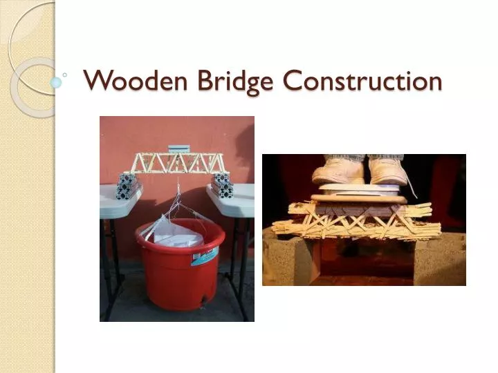 wooden bridge construction