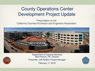 County Operations Center Development Project Update