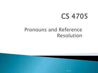 CS 4705
