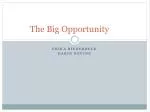 The Big Opportunity - slide 1