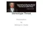 Stereotype Threat - slide 1