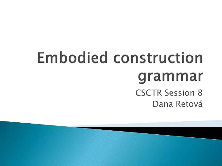 embodied construction grammar
