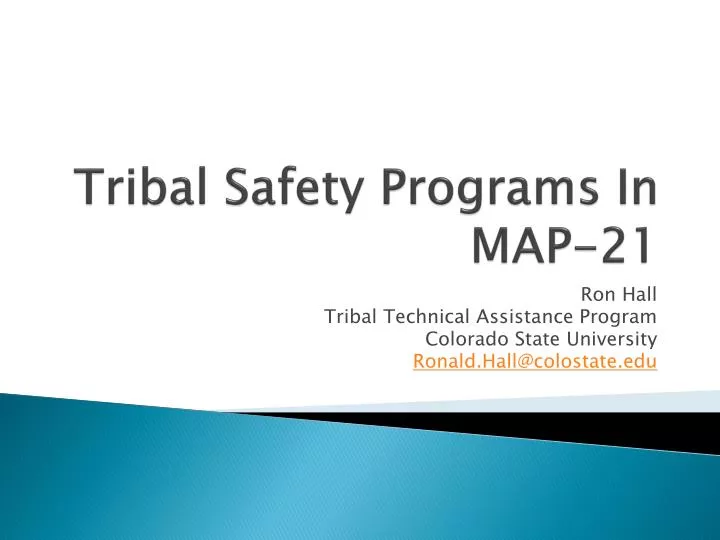 tribal safety programs in map 21