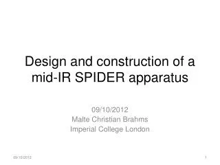 Design and construction of a mid-IR SPIDER apparatus