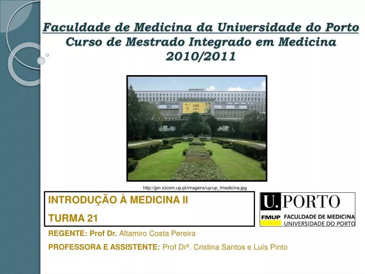 faculdade de medicina da universidade do porto curso de mestrado integrado em medicina 2010 2011