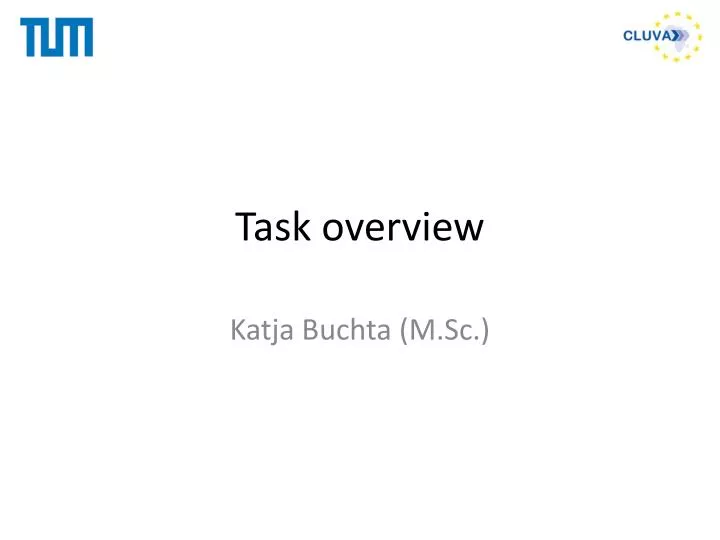 task overview