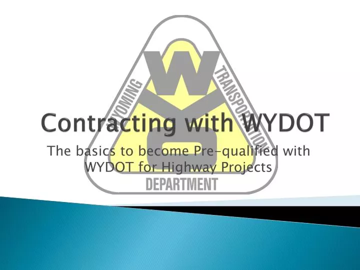 contracting with wydot