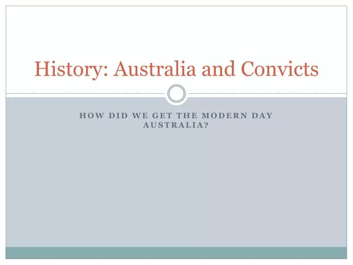 history australia and convicts