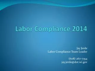 Labor Compliance 2014