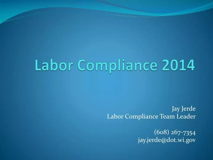 labor compliance 2014