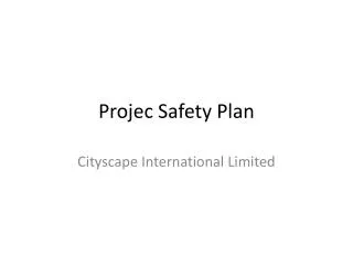 Projec Safety Plan
