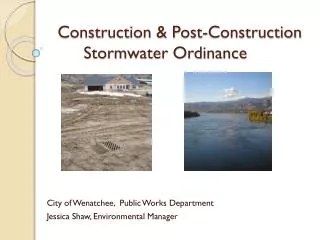 Construction &amp; Post-Construction Stormwater Ordinance