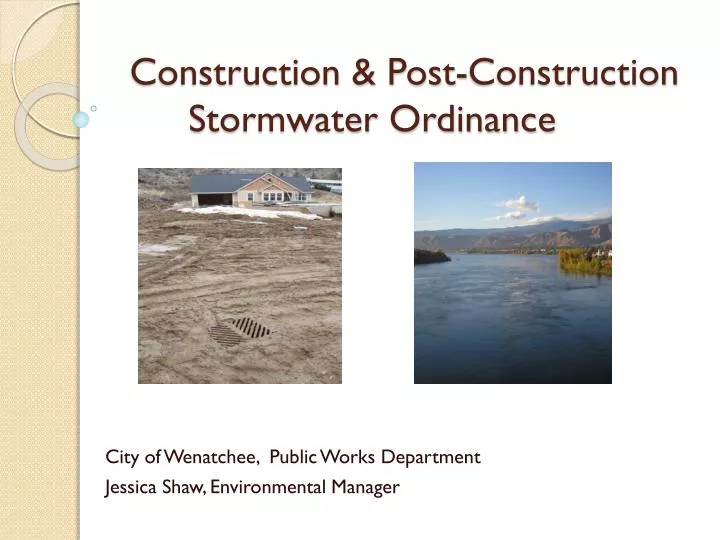 construction post construction stormwater ordinance