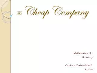 The Cheap Company