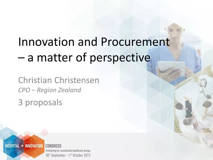 innovation and procurement a matter of perspective