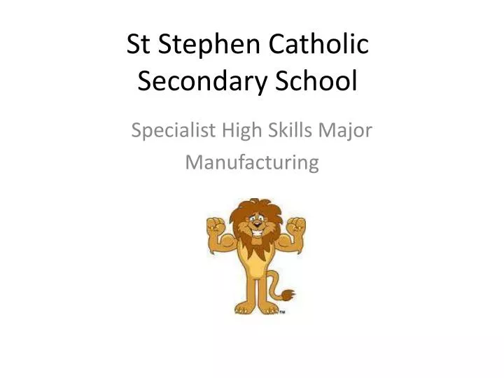 st stephen catholic secondary school