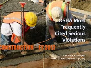 OSHA Most Frequently Cited Serious Violations