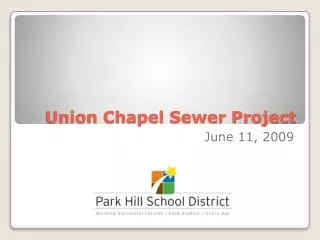 Union Chapel Sewer Project