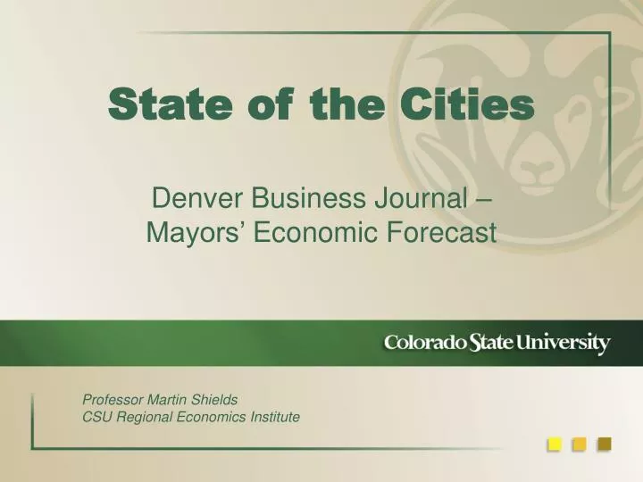 state of the cities