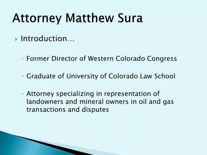 attorney matthew sura