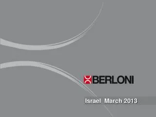 Israel March 2013