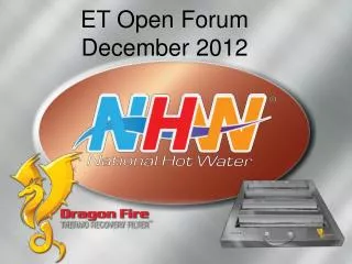 ET Open Forum December 2012
