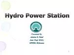 Hydro Power Station - slide 1