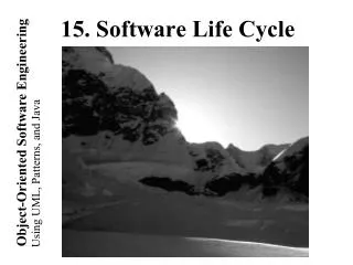 15. Software Life Cycle