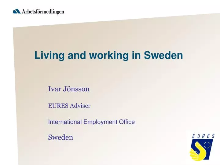 living and working in sweden