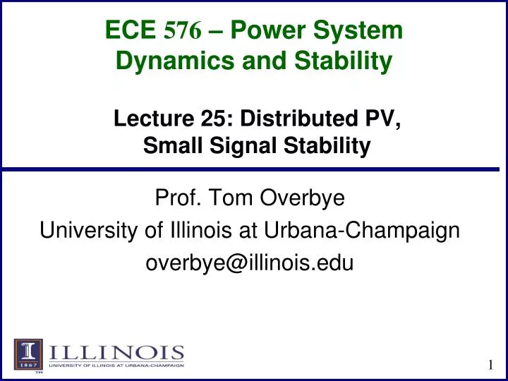 ece 576 power system dynamics and stability