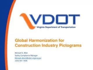 Global Harmonization for Construction Industry Pictograms