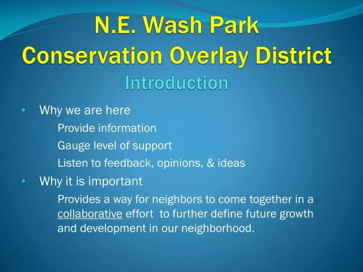 n e wash park conservation overlay district introduction