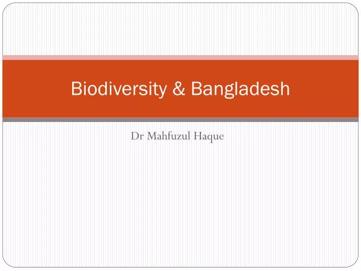biodiversity bangladesh