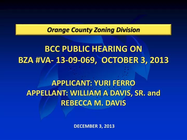 orange county zoning division