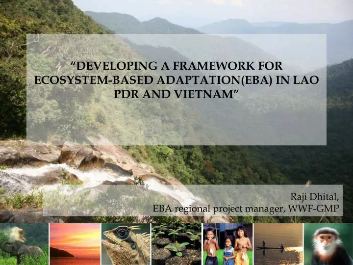 developing a framework for ecosystem based adaptation eba in lao pdr and vietnam