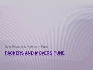 Pune | Packers and Movers in Pune | Best Packers