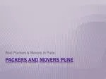 Pune | Packers and Movers in Pune | Best Packers - slide 1