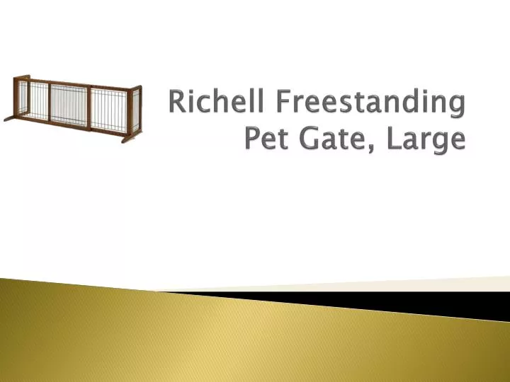 richell freestanding pet gate large