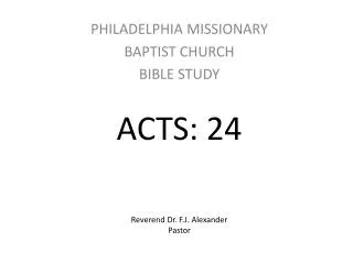 ACTS: 24