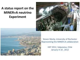 A status report on the MINER n A neutrino Experiment